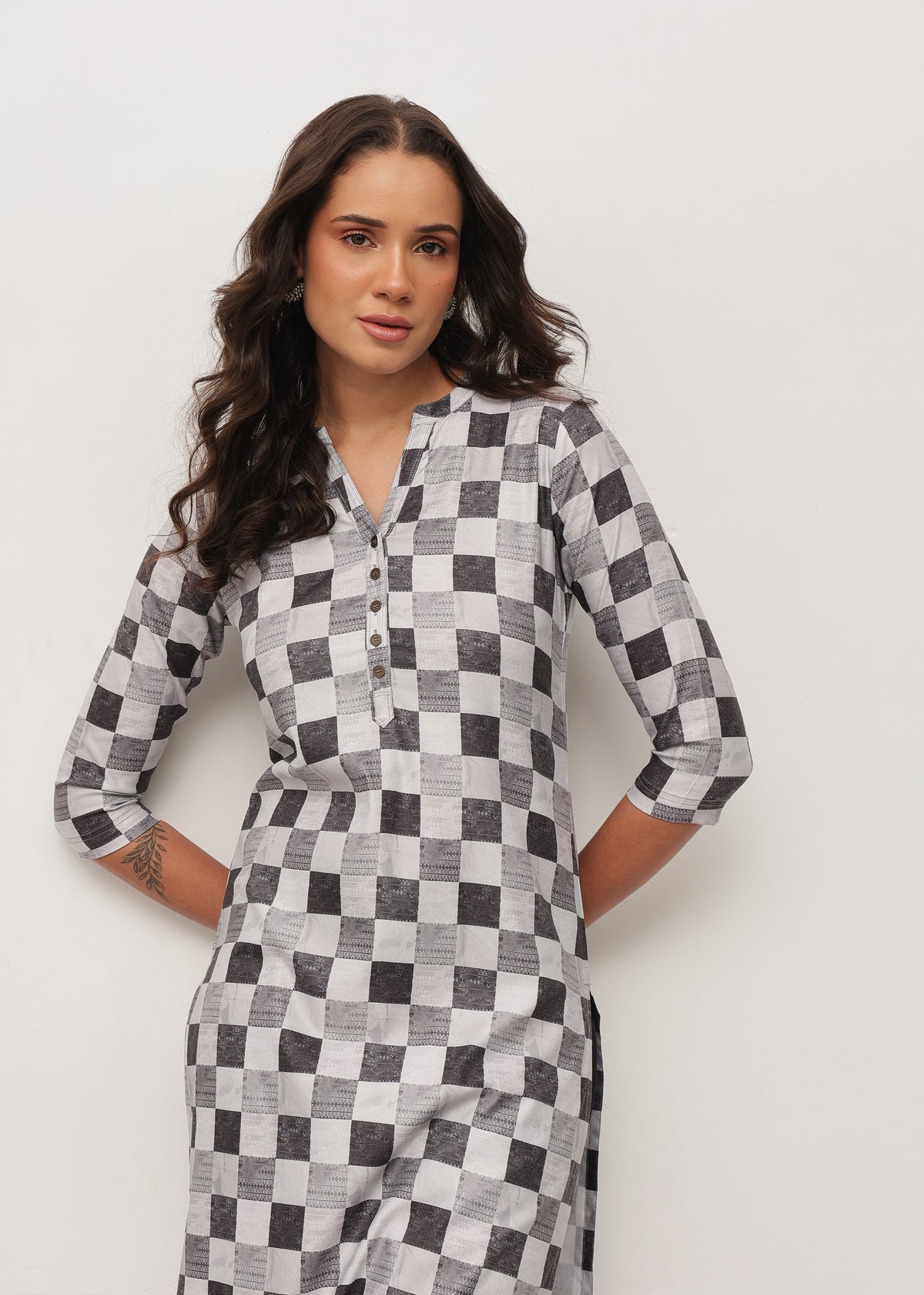 CHECK N MATE - FLUID FIT KURTI