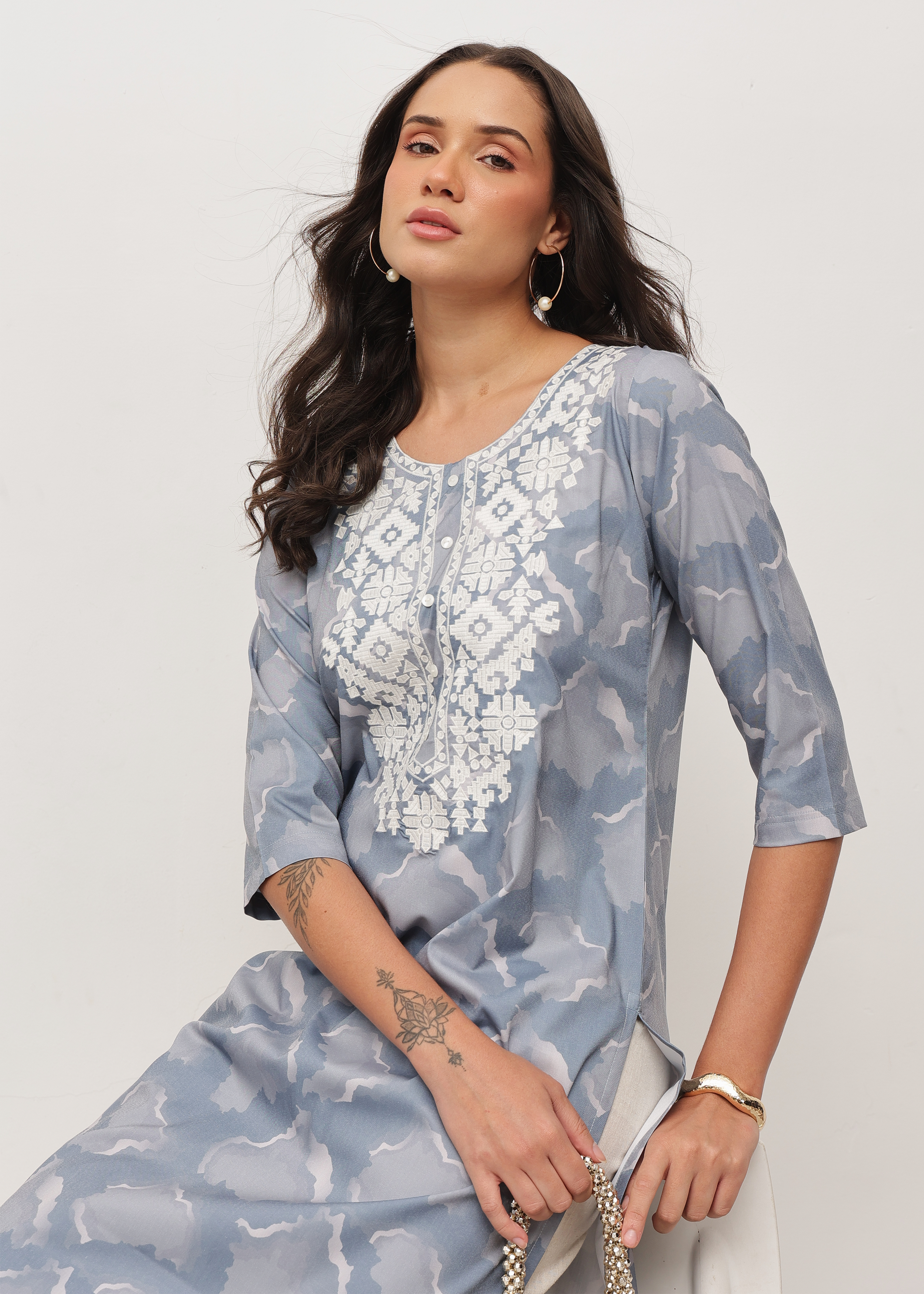 CITRUS THREADS - STRETCHABLE KURTI