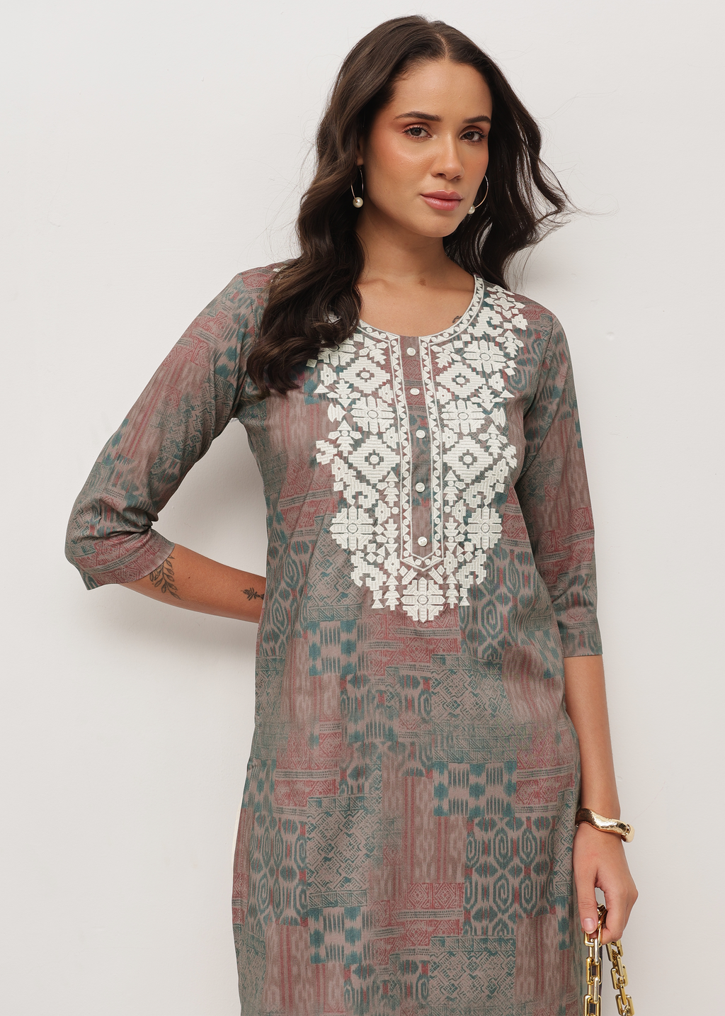 MOSAIC THREADS - STRETCHABLE KURTI