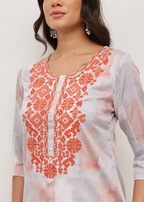 CLOUDY THREADS - STRETCHABLE KURTI - 2