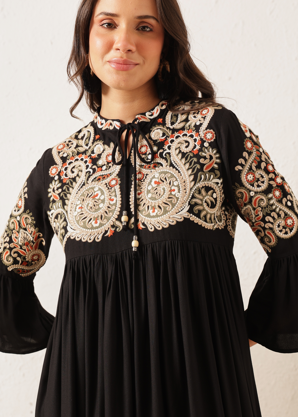 BOHO DRESS - BLACK