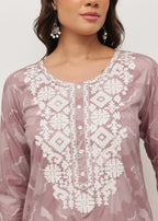 CLOUDY THREADS - STRETCHABLE KURTI - 1