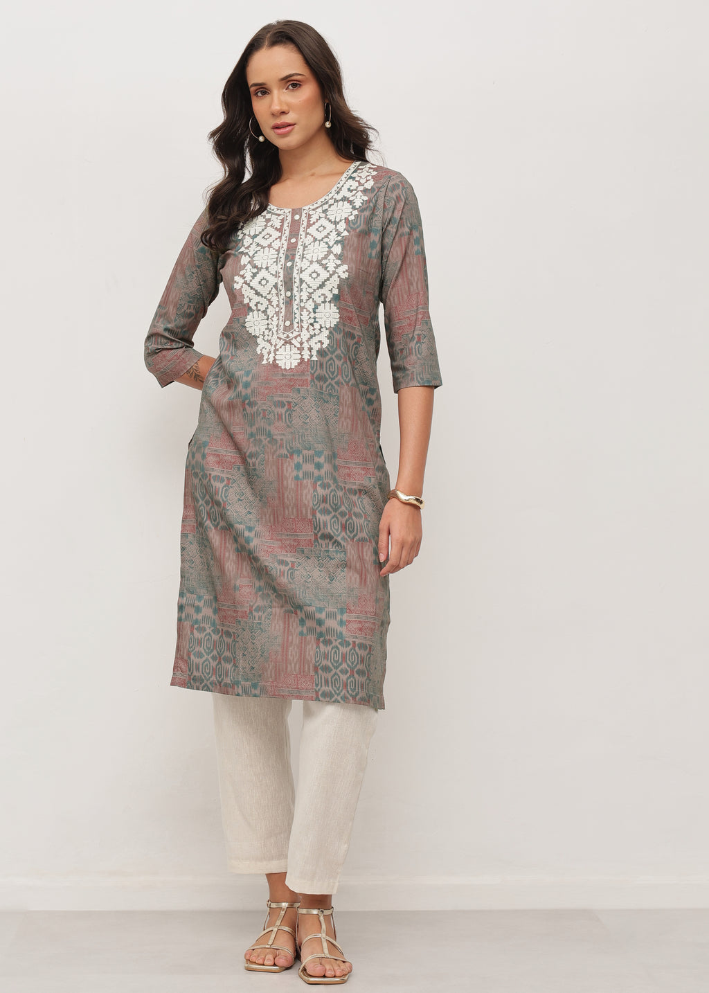 MOSAIC THREADS - STRETCHABLE KURTI