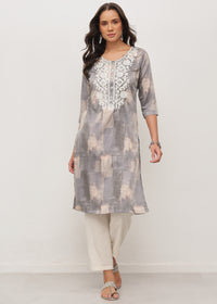 SMOKY THREADS - STRETCHABLE KURTI
