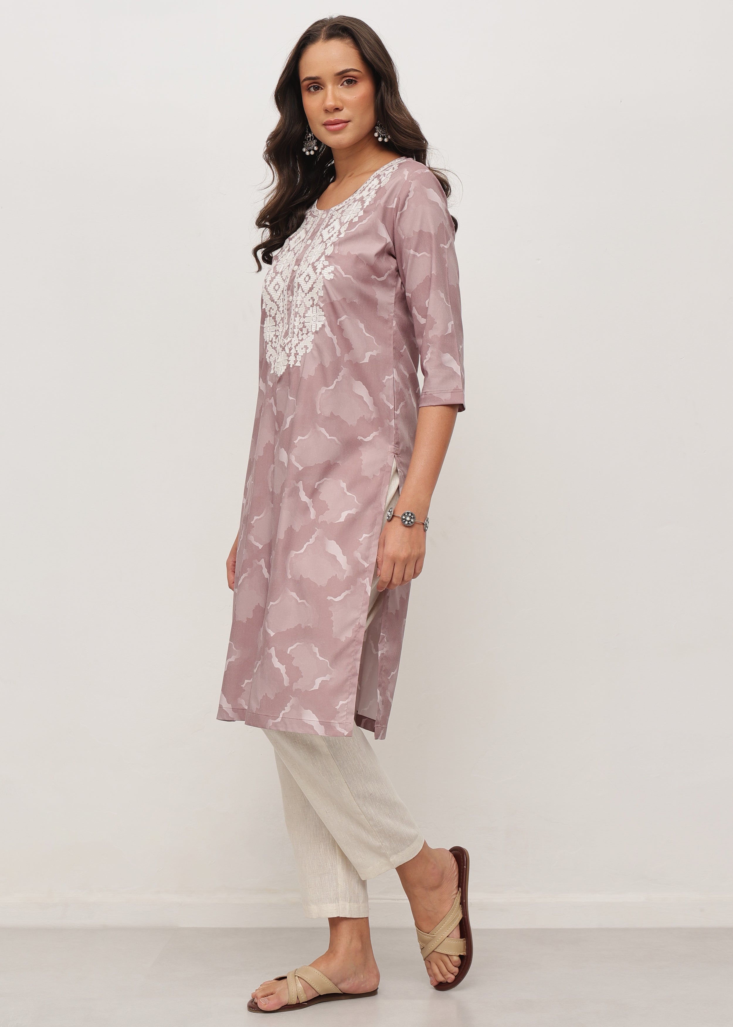 CLOUDY THREADS - STRETCHABLE KURTI - 1
