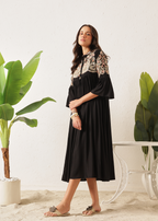 BOHO DRESS - BLACK