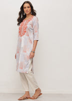 CLOUDY THREADS - STRETCHABLE KURTI - 2
