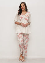 LINEN  PEACH SET