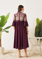 BOHO DRESS - VINTAGE WINE