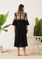 BOHO DRESS - BLACK