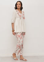 LINEN  PEACH SET