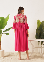 BOHO DRESS - THE DESI PINK