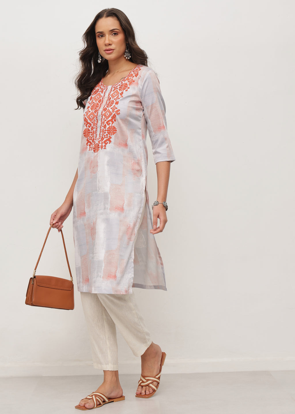 CLOUDY THREADS - STRETCHABLE KURTI - 2