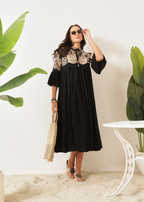 BOHO DRESS - BLACK