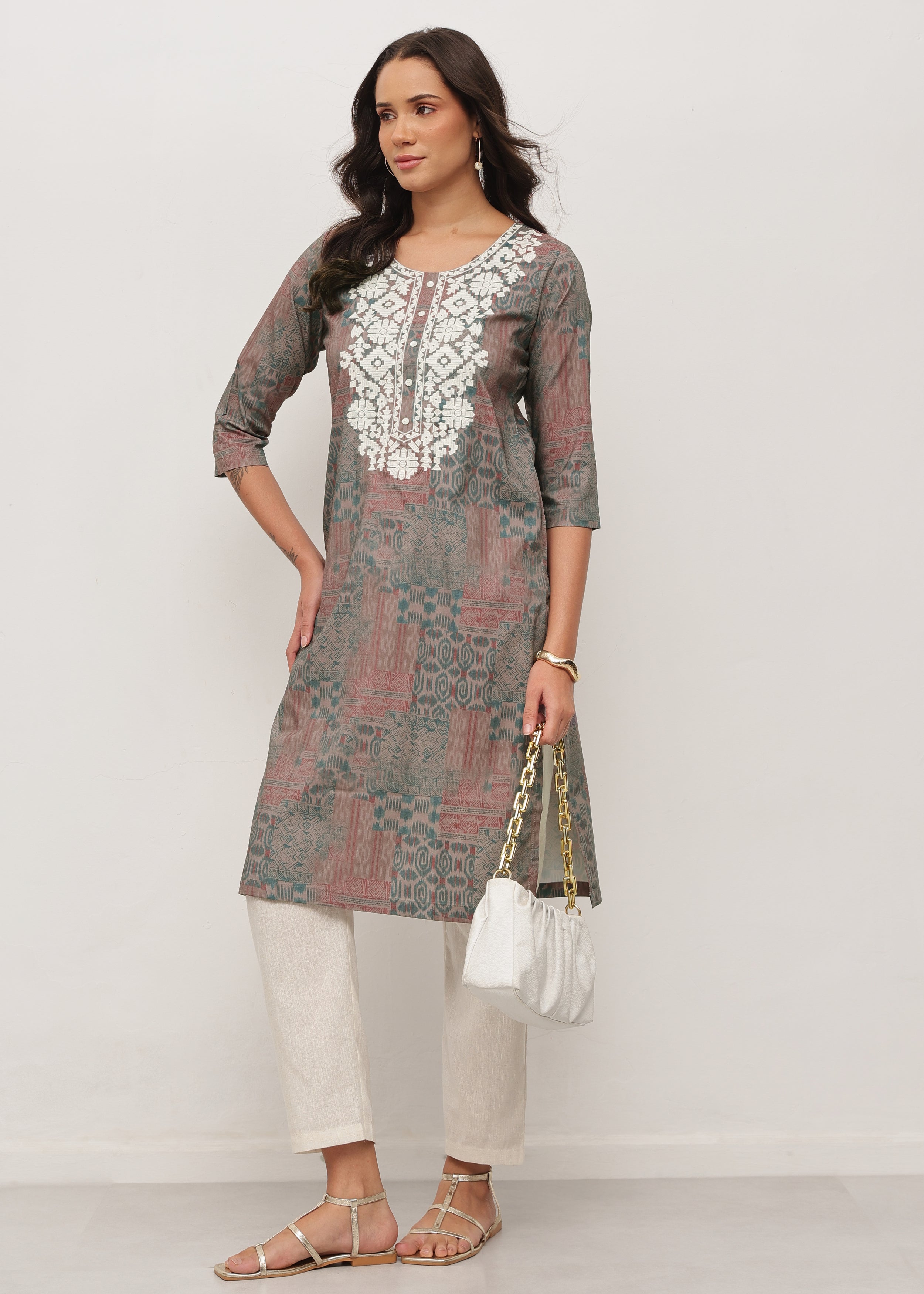 MOSAIC THREADS - STRETCHABLE KURTI