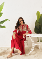 BOHO DRESS - COSMIC RED