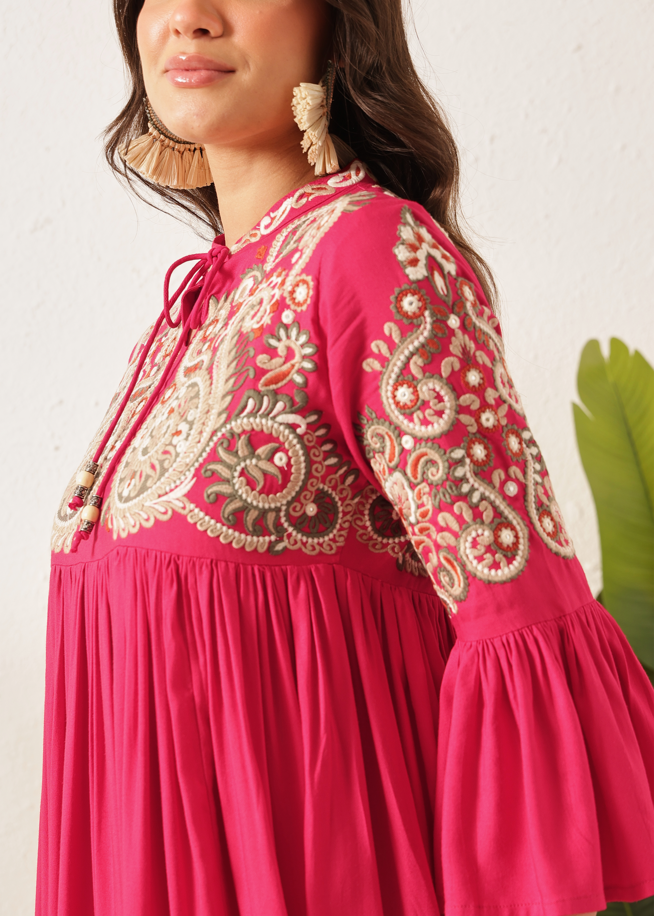 BOHO DRESS - THE DESI PINK