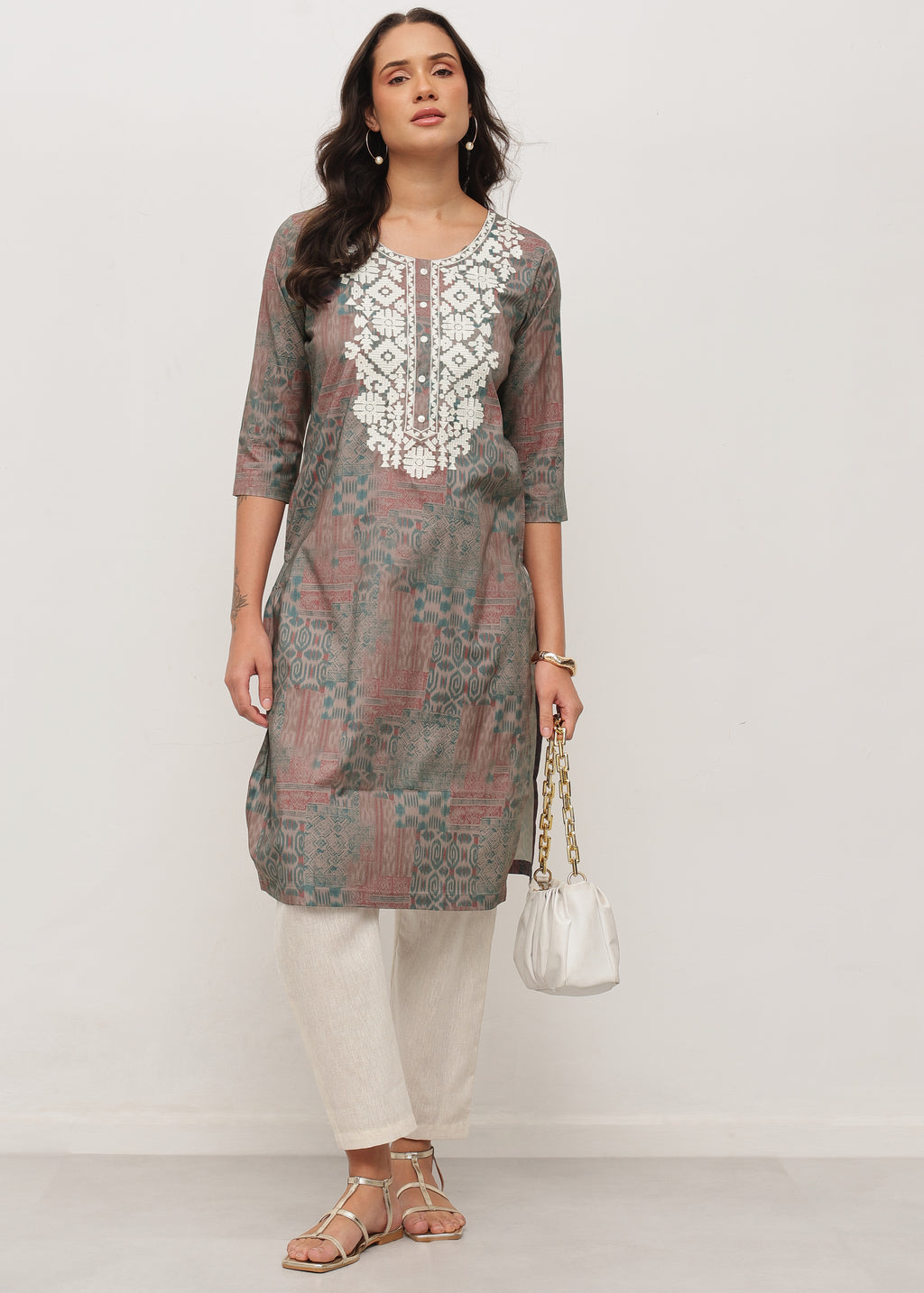 MOSAIC THREADS - STRETCHABLE KURTI