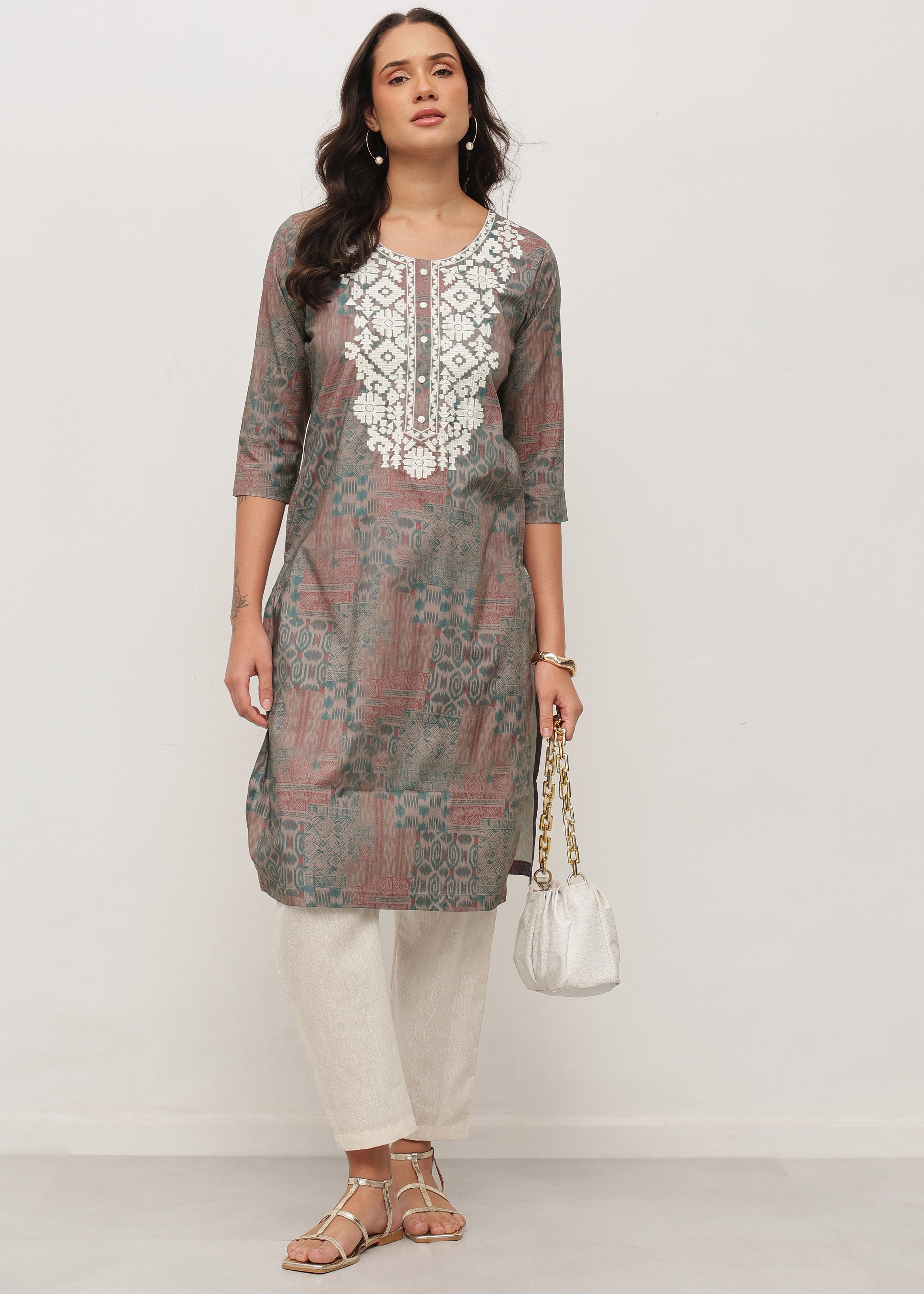 MOSAIC THREADS - STRETCHABLE KURTI