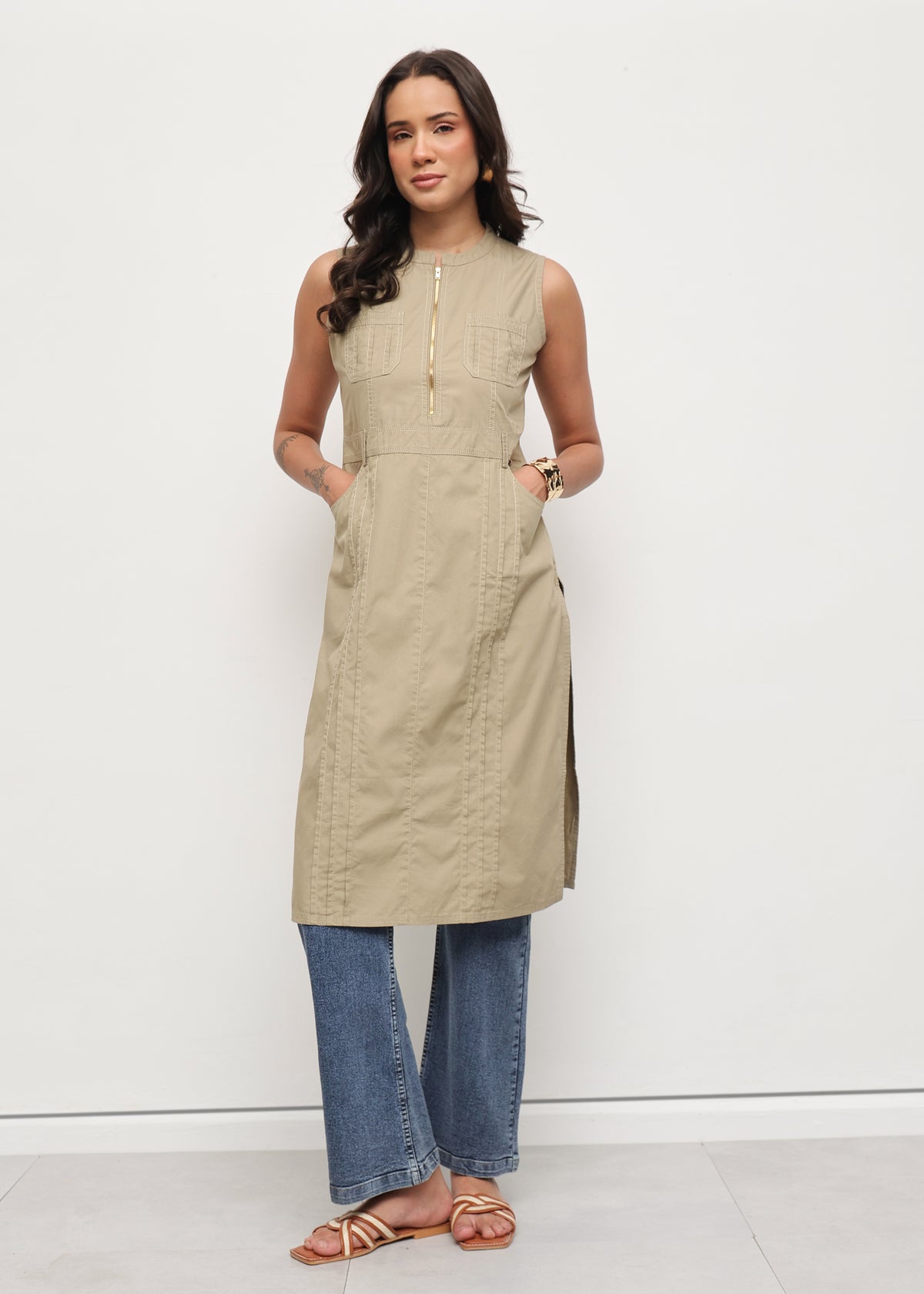 HAMILTON TUNIC - BEIGE