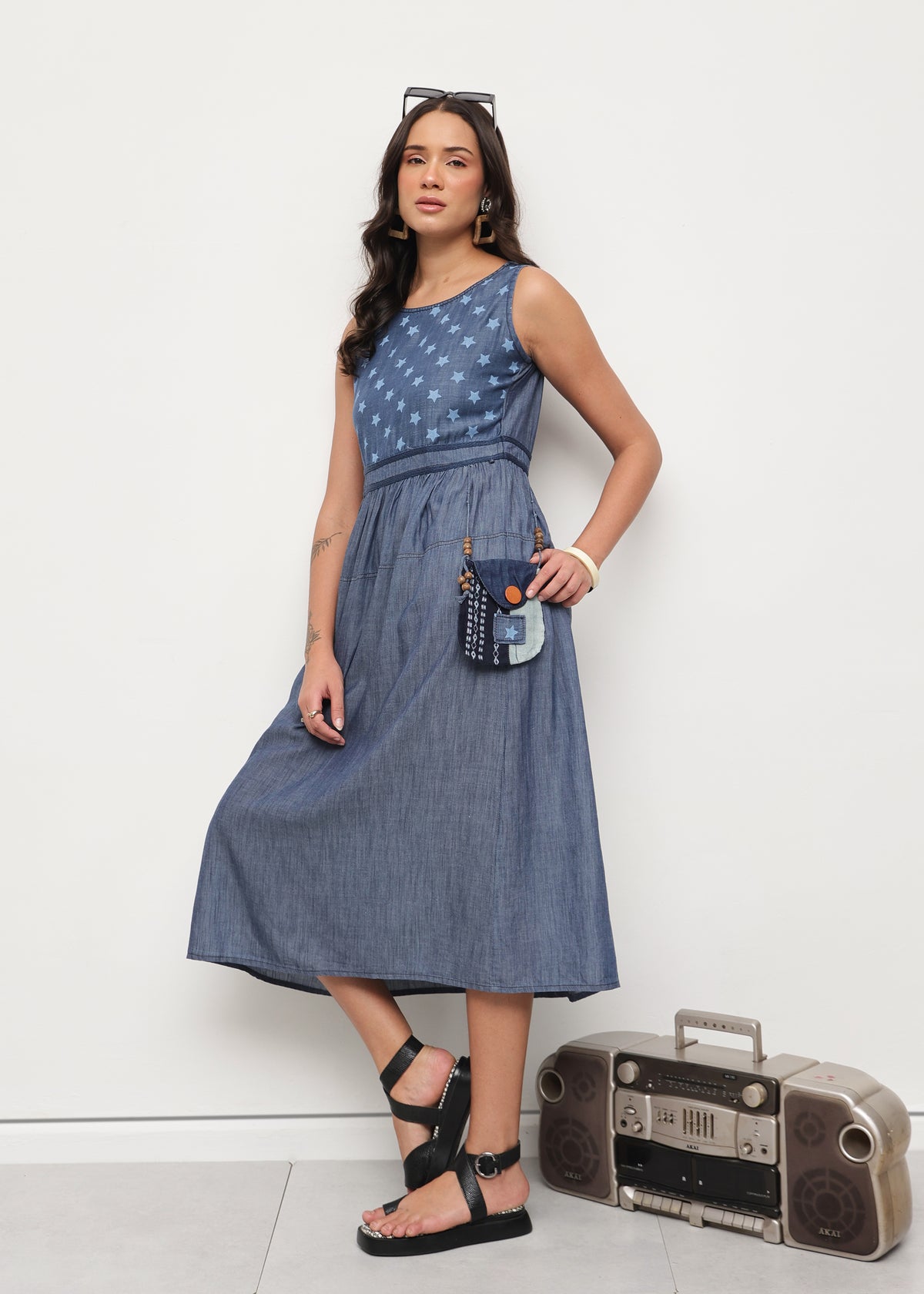 COSMO DENIM DRESS