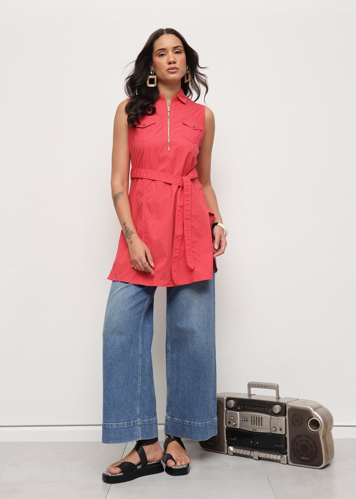 THE ALPHA TUNIC - PEACH