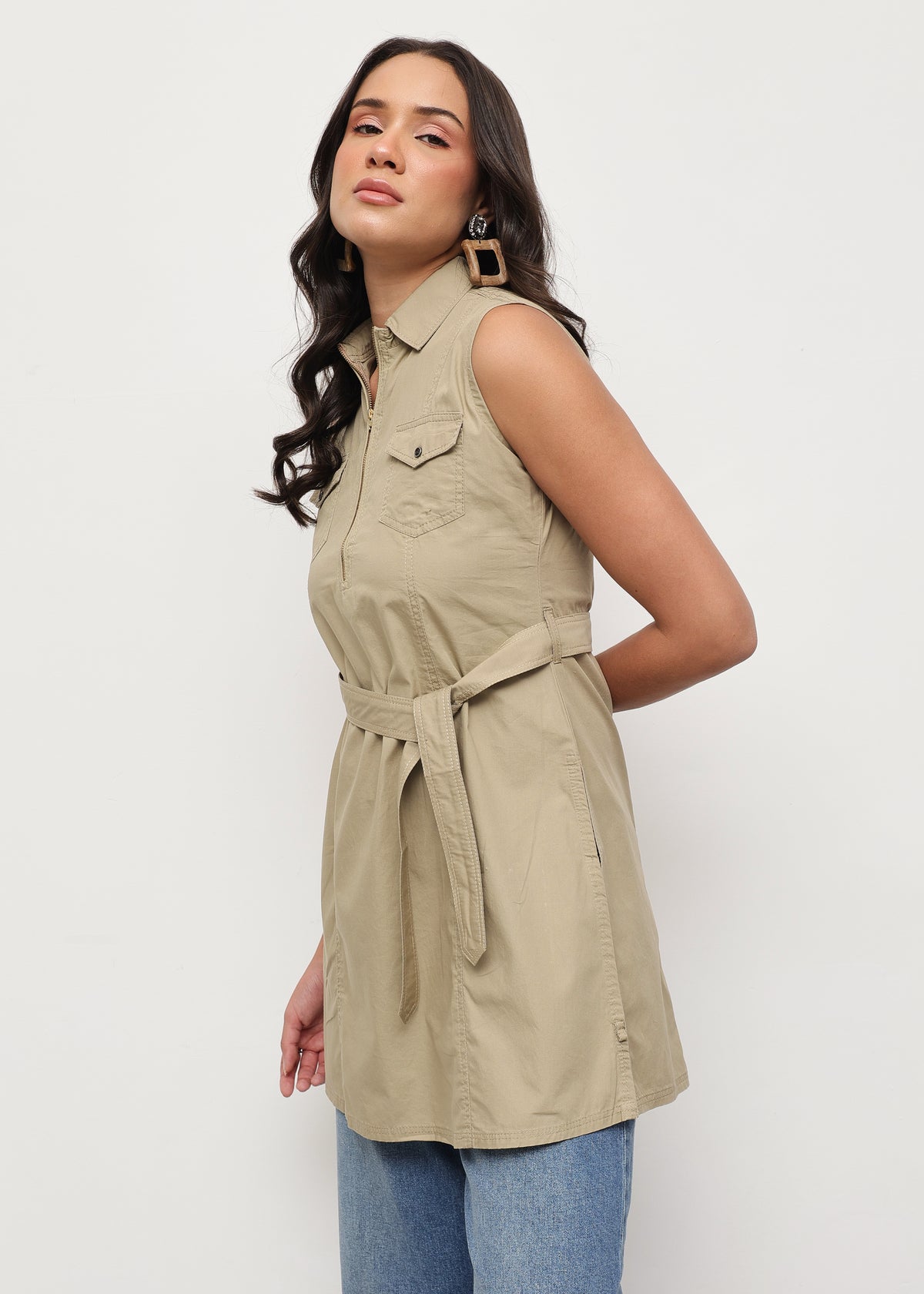 THE ALPHA TUNIC - BEIGE