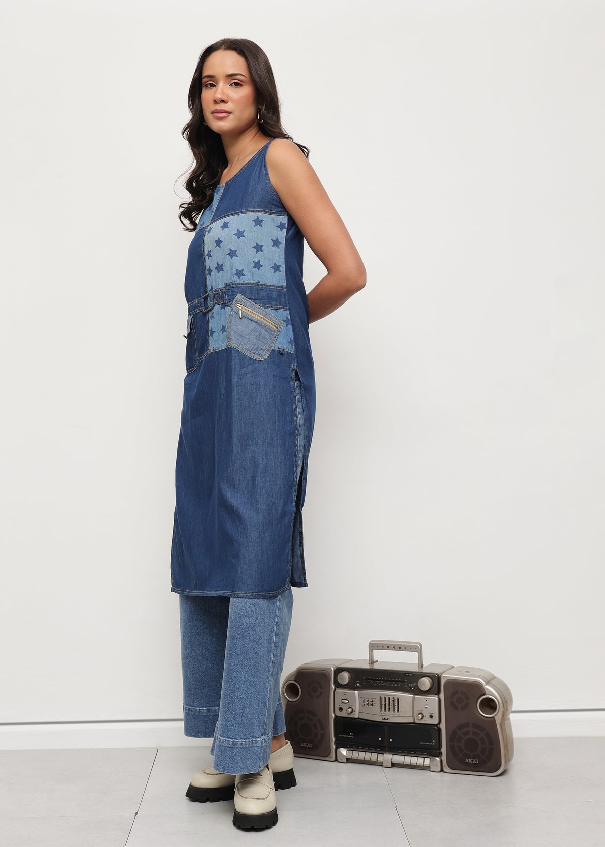 STARDUST DENIM KURTA