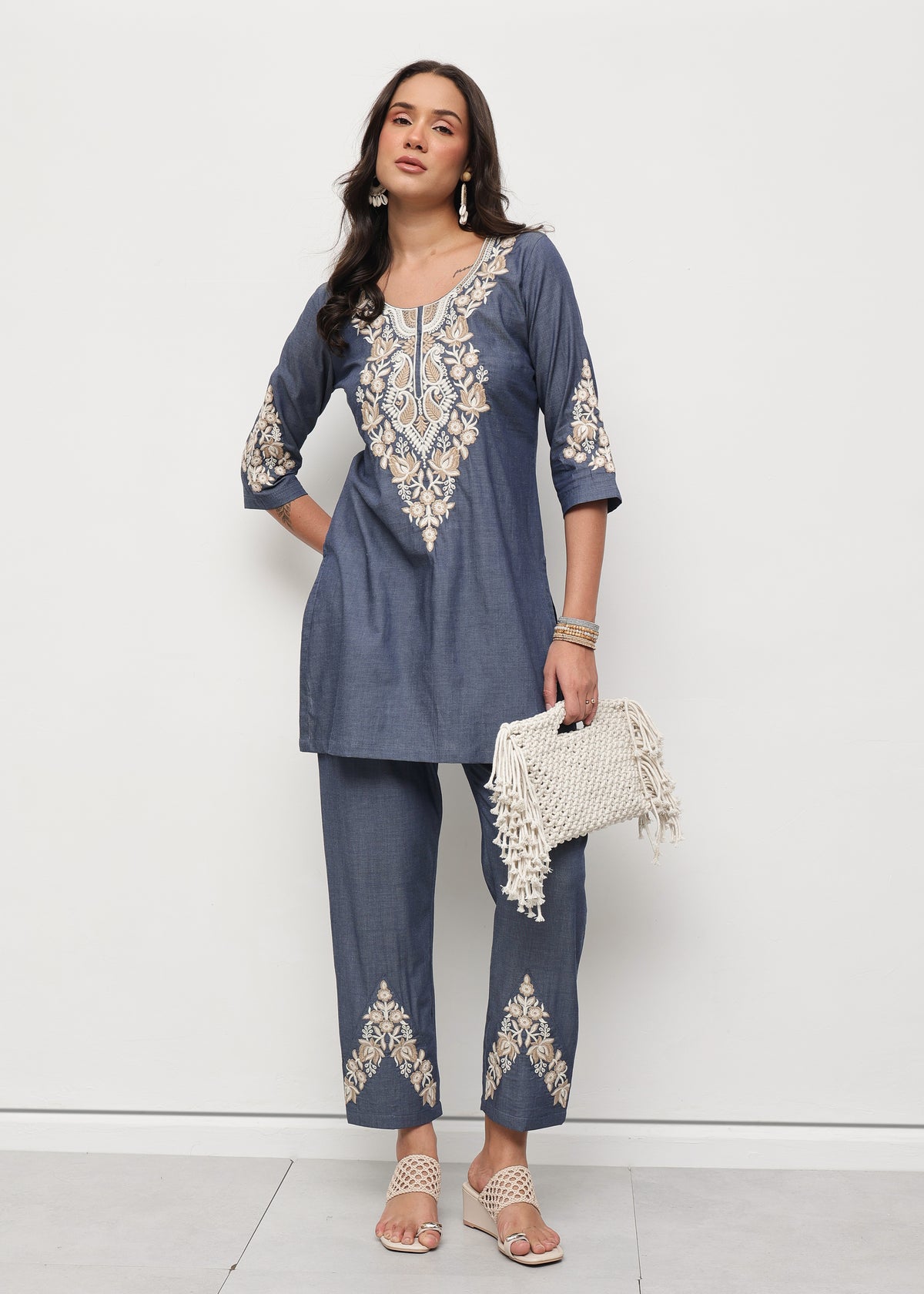 MAVINA DENIM COORD SET