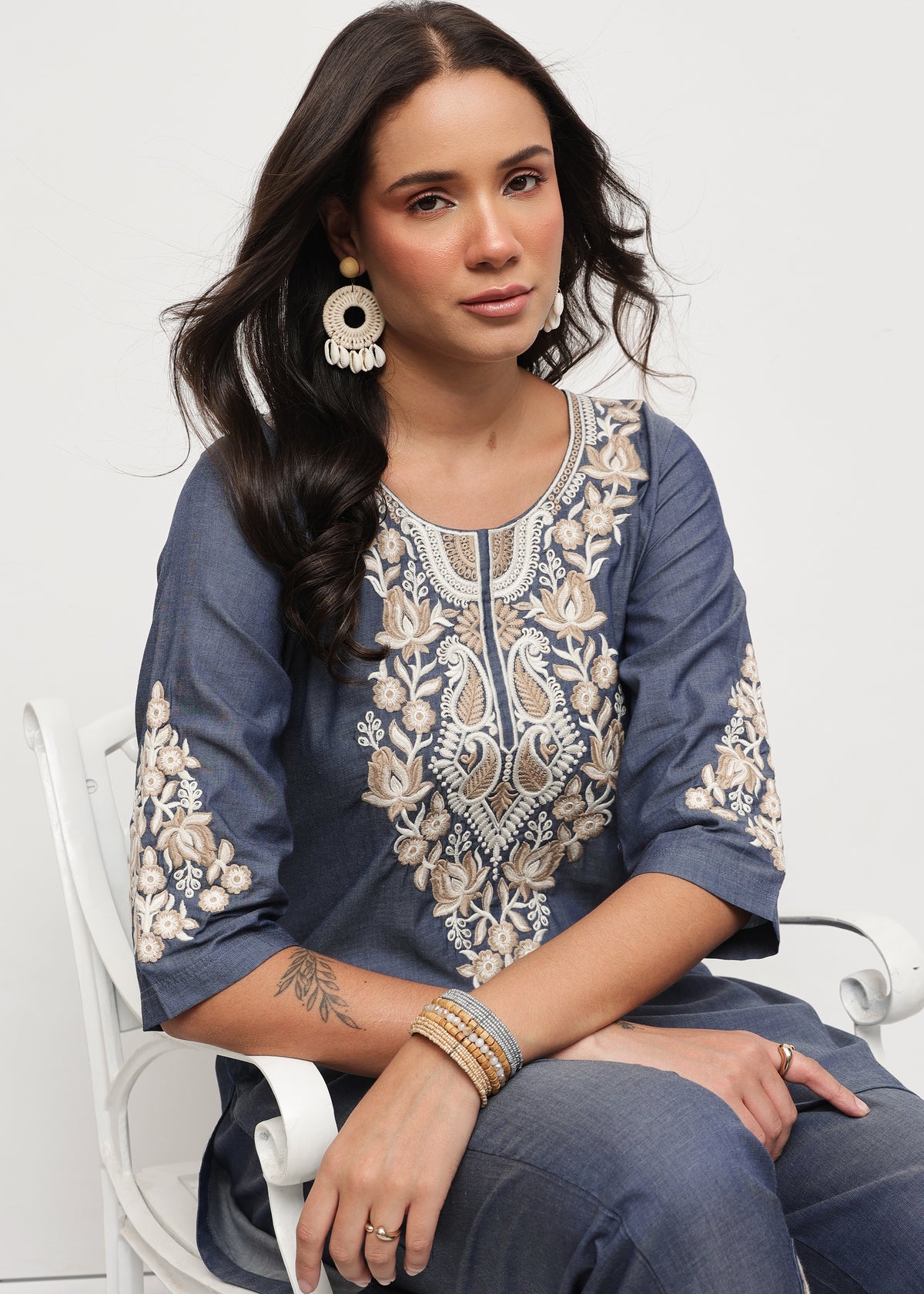 MAVINA DENIM COORD SET