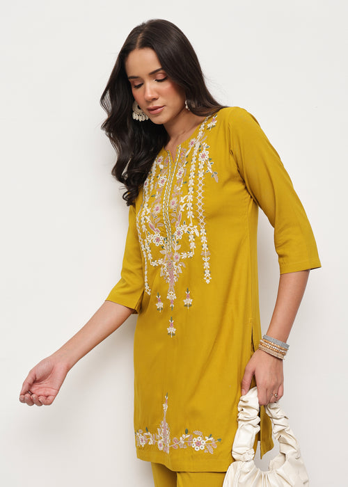 BLOSSOM COORDSET - MUSTARD