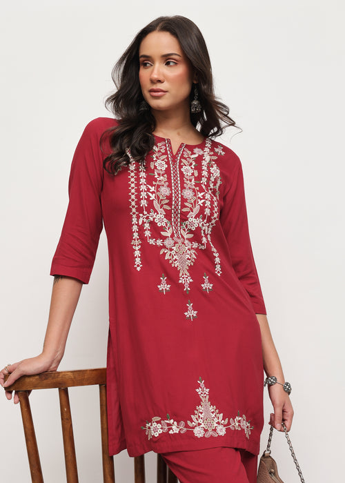 BLOSSOM COORDSET - MAROON